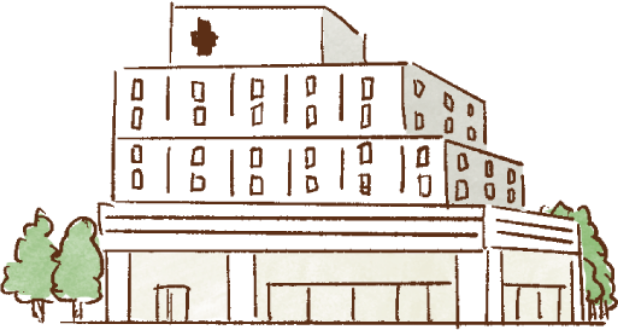 医療機関の建物のイラスト